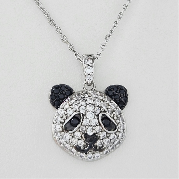 Lucky Panda Necklace, Charmed Aroma Panda Bear Necklace Collection - Picture 1 of 8